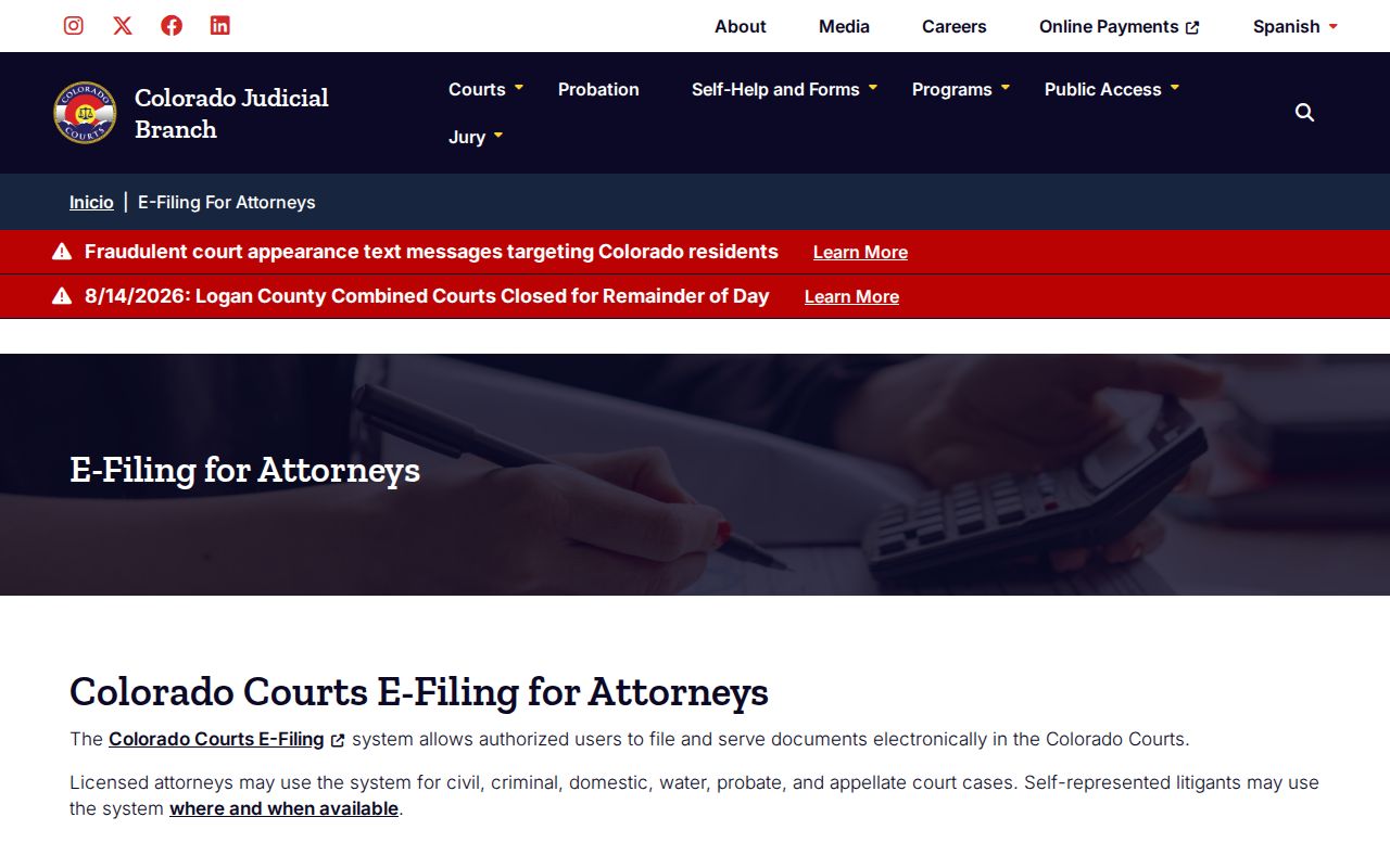 Colorado electronic access rules for Lake County criminal dockets