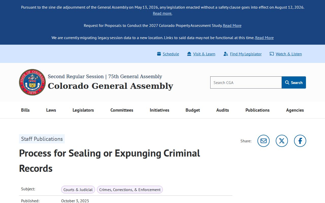 Lake County traffic court record access and Colorado sealing overview