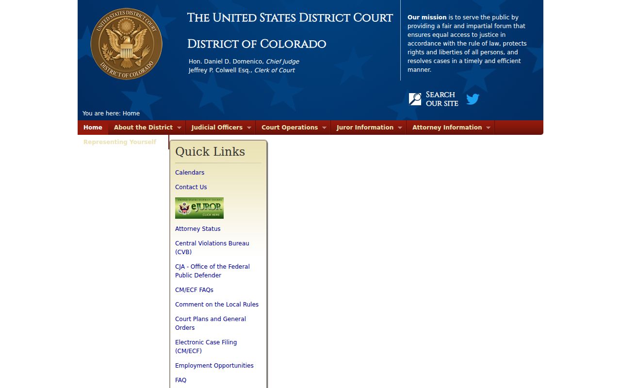 Lake County court records at the U.S. District Court for Colorado